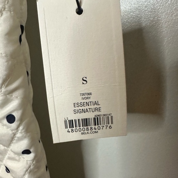 White with black polka dot ladies vest size small crown and ivy - Picture 4 of 5